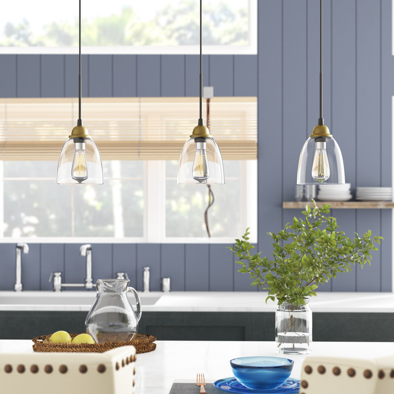Gracie Oaks Hico 3 Light Kitchen Island Linear Pendant Reviews Wayfair