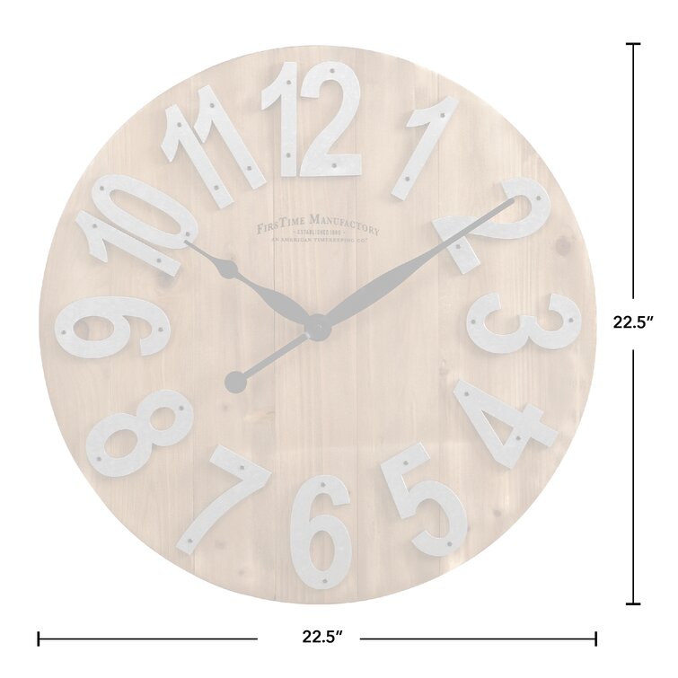 Classic Square Wall Clock Made from Recycled Materials 