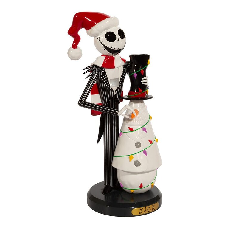 Kurt Adler Disney Nightmare Before Christmas Jack Skellington With Snowman Nutcracker Wayfair