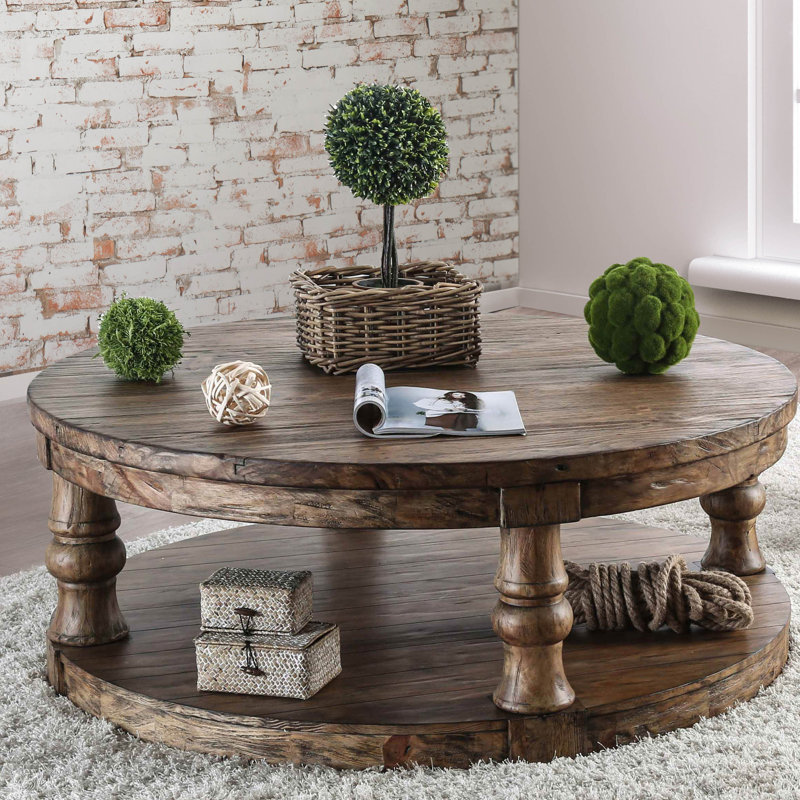 Gracie Oaks Amstel Floor Shelf Coffee Table With Storage Reviews