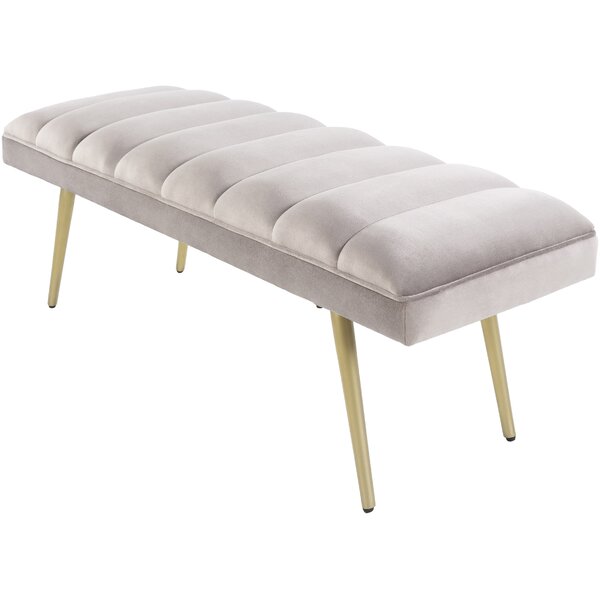 Everly Quinn Kenda Upholstered Bench & Reviews | Wayfair