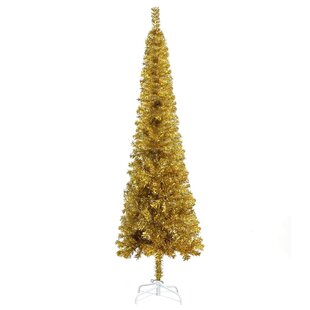 Ombre Gold & Silver Christmas Tree 5 Ft Pre-lit  Thanksgiving Halloween Autumn