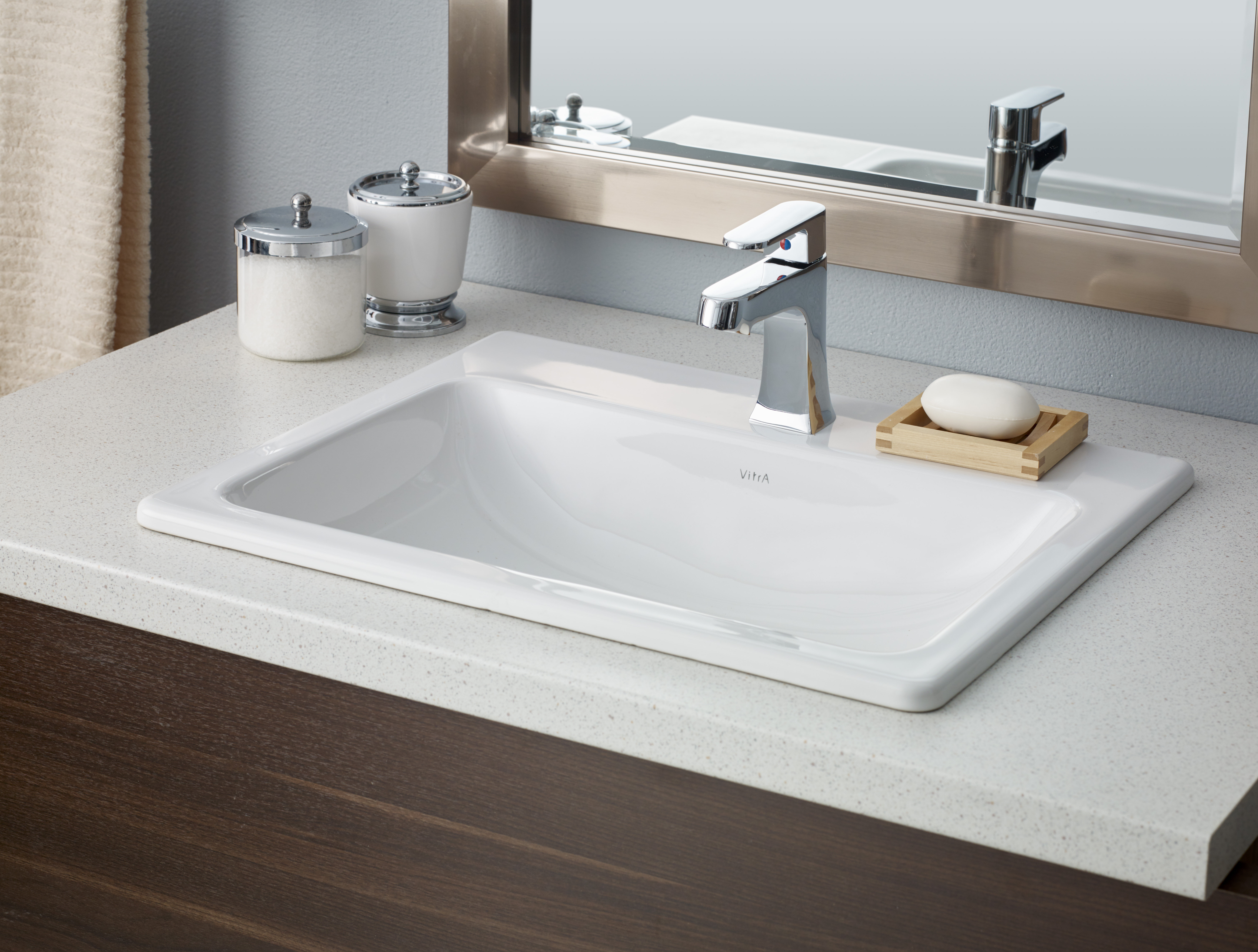 Modern Floating Wall Mounted Bathroom Vanity Sink Set Faux Mable Top&Vessel  Sink - Modern - Bathroom Vanities And Sink Consoles - by popicorns  e-commerce co- Houzz