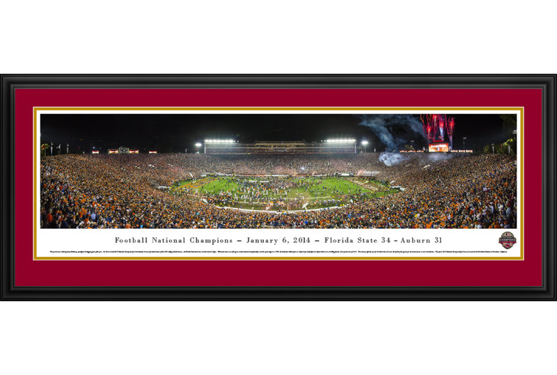 Vault W Artwork Ncaa Bcs Football Championship 2014 By James Blakeway Framed Photographic Print Wayfair