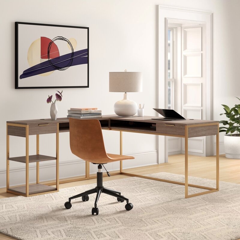 l shaped desk amazon