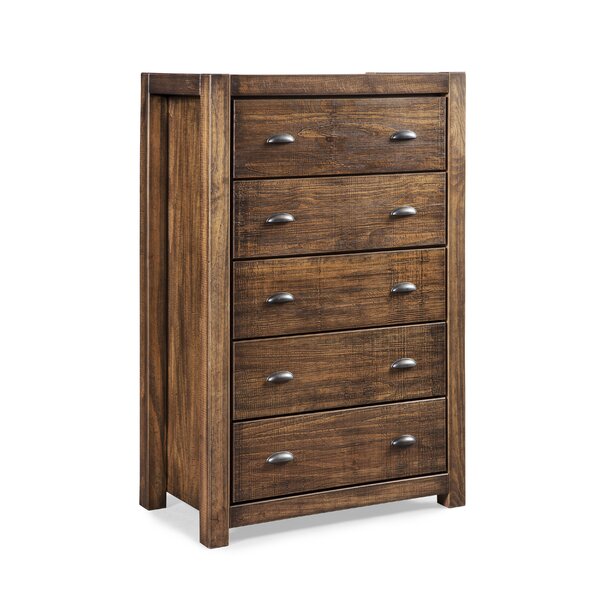 Grain Wood Furniture Montauk 5 Drawer Chest & Reviews | Wayfair