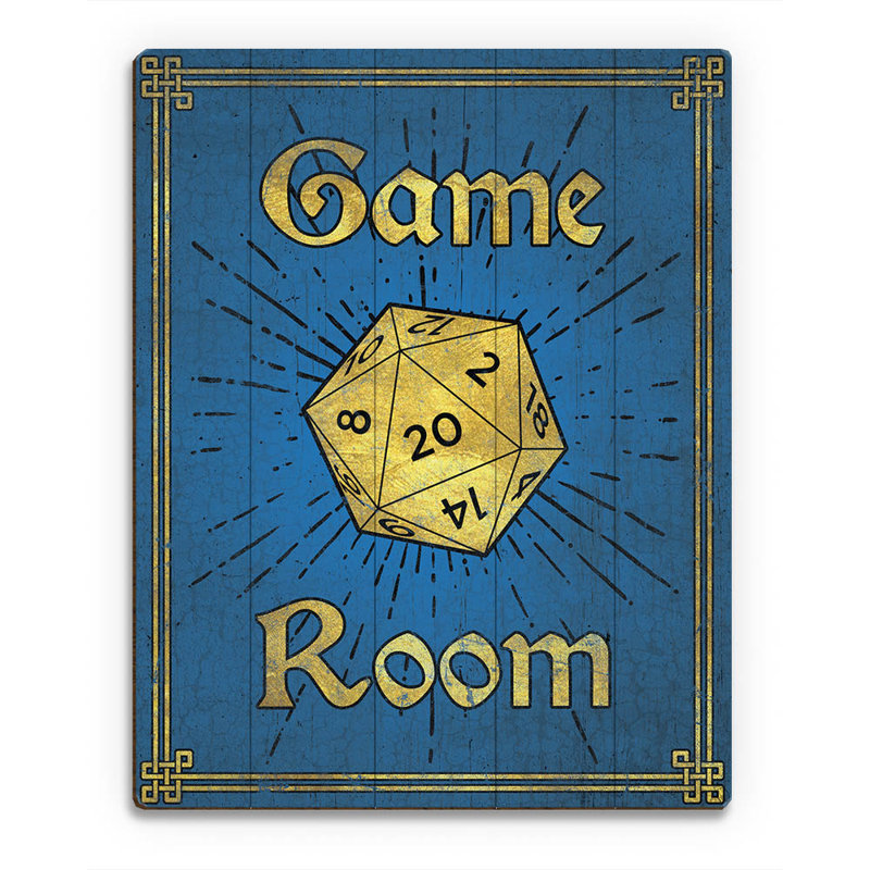 Click Wall Art Wood Slats Game Room Painting Print On Plaque Wayfair