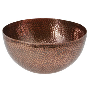 Sertodo Copper Frutera Bowl 10/" Hammered Copper Dish Pedestal New Fruit Bowl