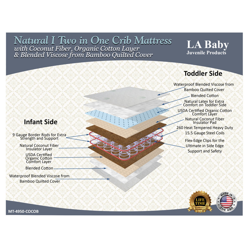 la baby natural organic crib mattress