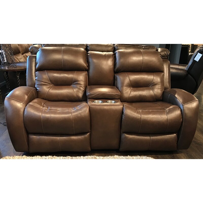 Southern Motion Showcase Leather Reclining Loveseat | Wayfair