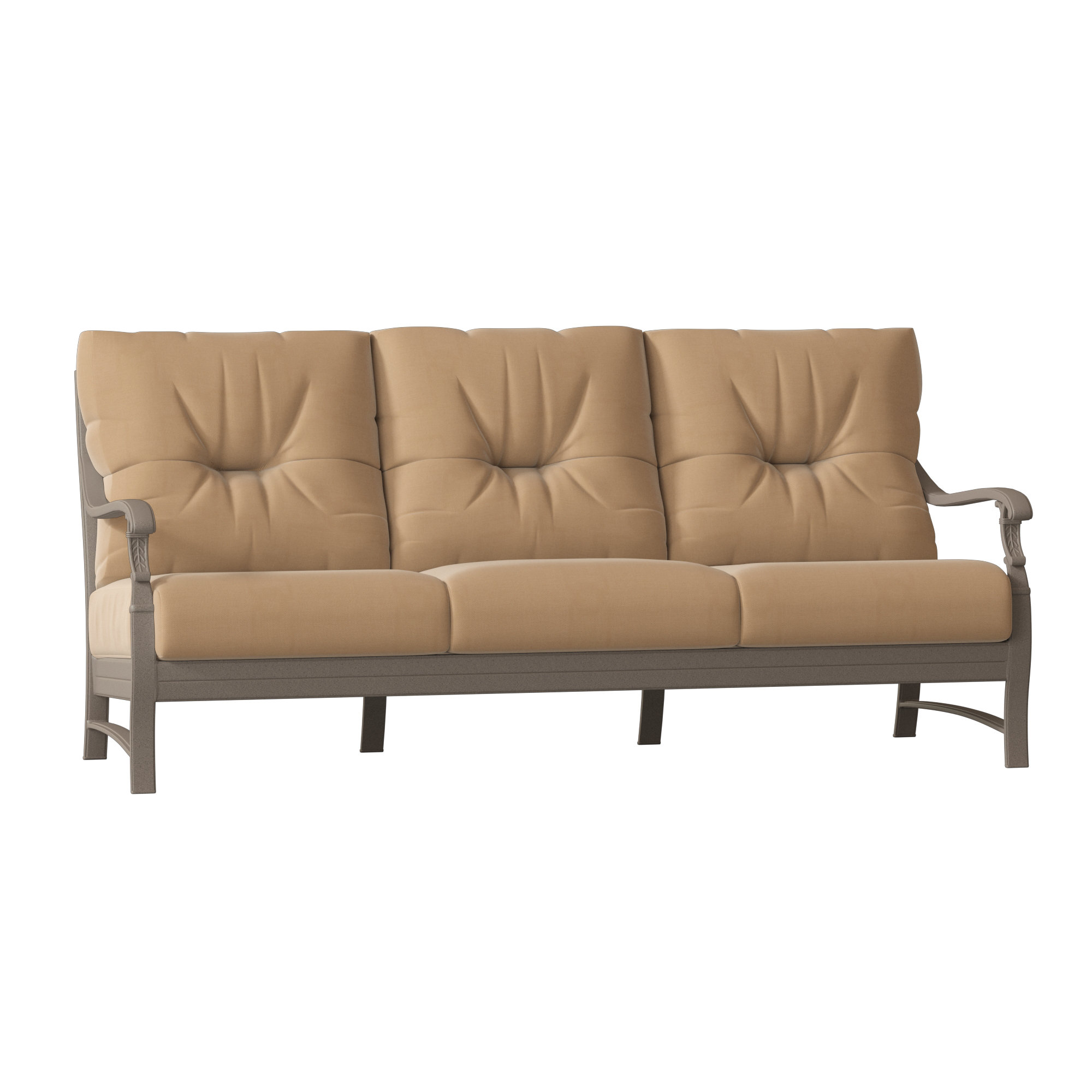 Tropitone Ravello Patio Sofa With Cushions Wayfair Tropitone Ravello Patio Sofa With