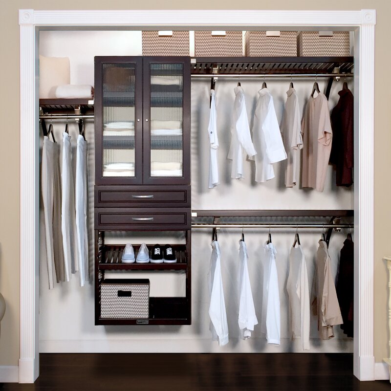 John Louis Home Woodcrest Deluxe Closet System | Wayfair
