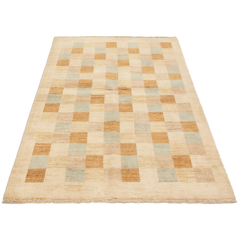 Darby Home Co One Of A Kind Camara Hand Knotted 2010s Bhadohi Beige 4 1 X 6 1 Wool Area Rug Wayfair