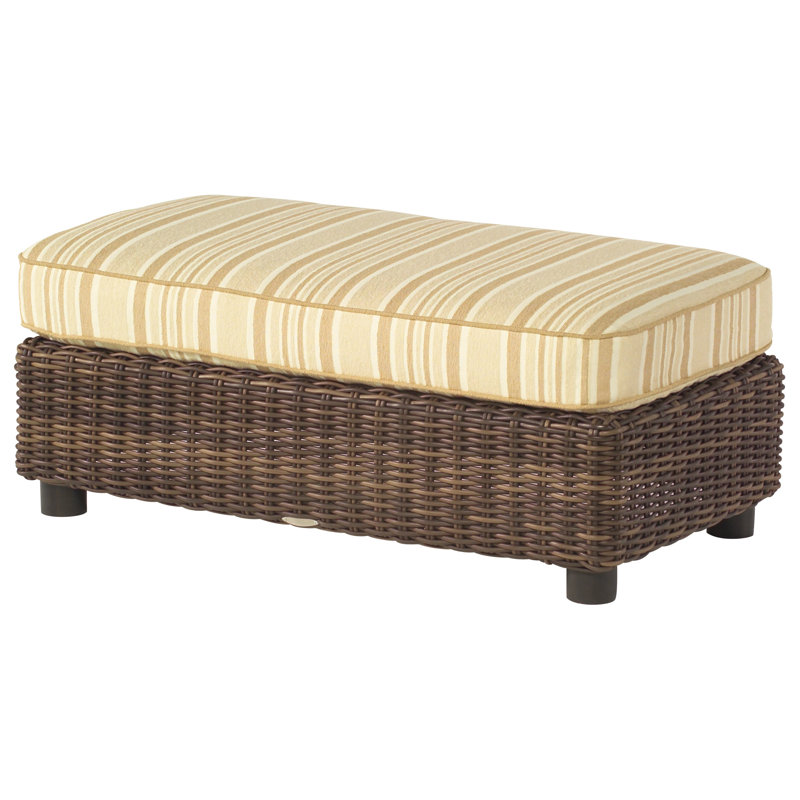 Woodard Sonoma Outdoor Ottoman With Cushion Perigold