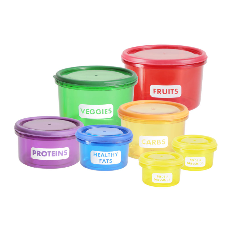 Rebrilliant Perfect Portions 7 Container Food Storage Set Reviews Wayfair