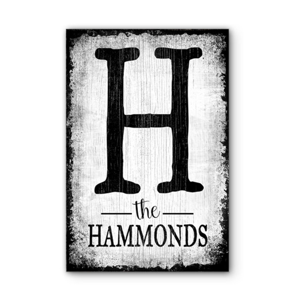 custom last name wall art