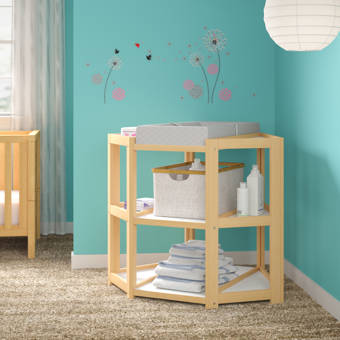 corner baby changing table