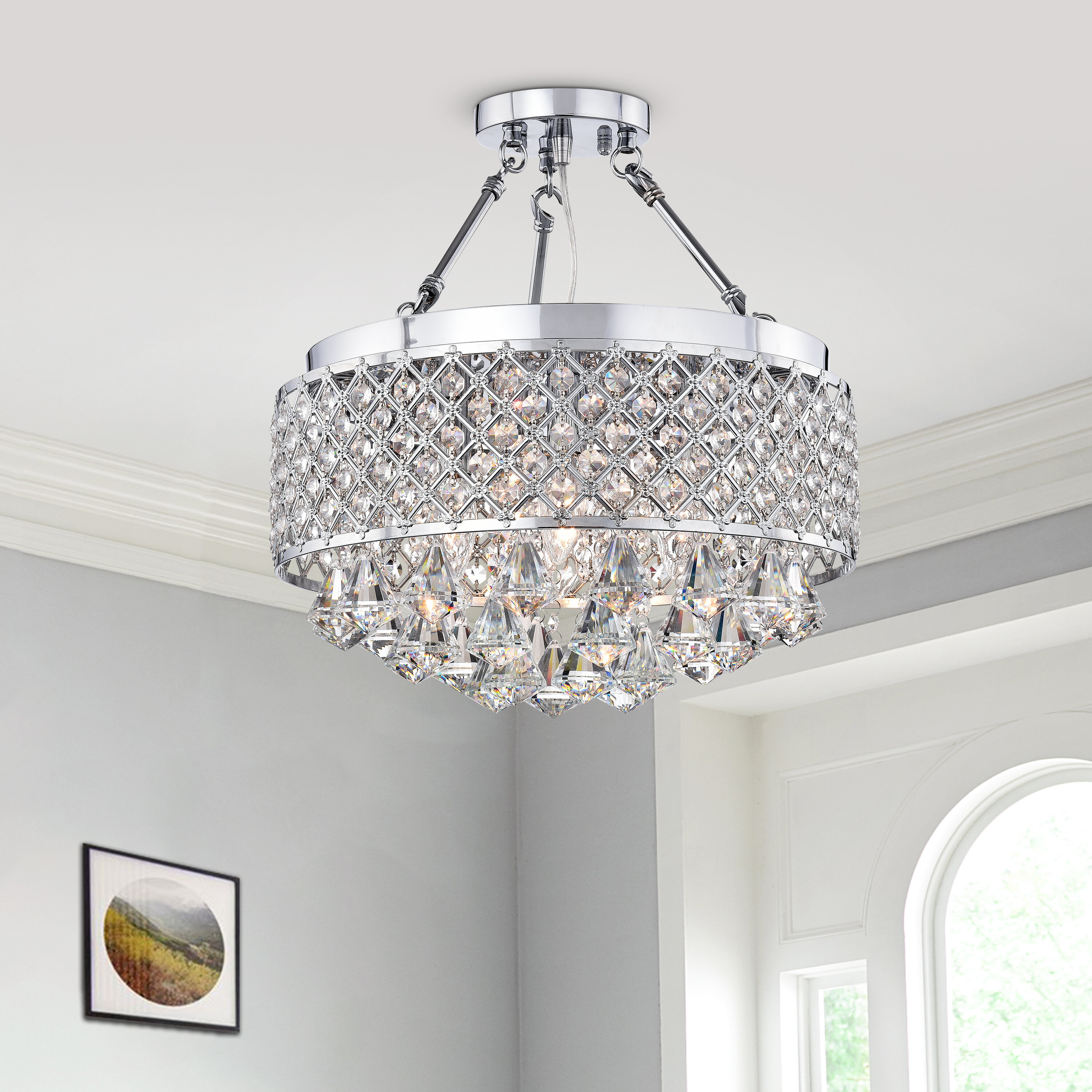 Darcy 4 Light Semi Flush Mount