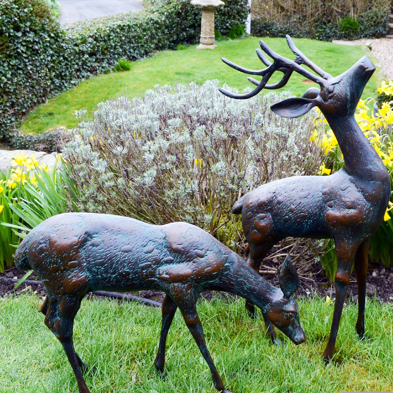 11 Piece Deer Aluminium Statue Set 11 Piece Deer Aluminium Statue Set