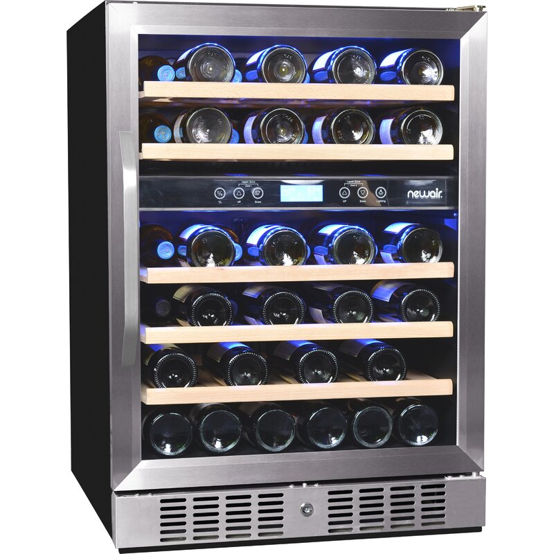 46 Bottle Dual Zone Built-In Wine Cooler & Reviews | AllModern