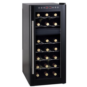 21 Bottle Dual Zone Freestanding Wine Cooler by ..