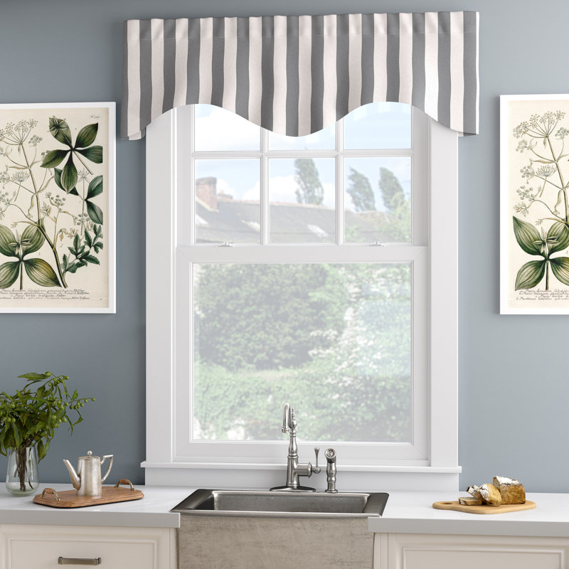 August Grove Leigh Cornice 50 Curtain Valance Reviews Wayfair