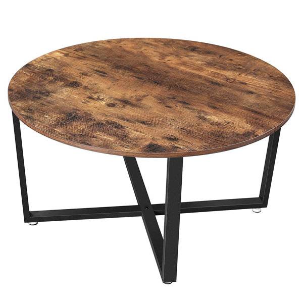 froelich solid wood drum coffee table