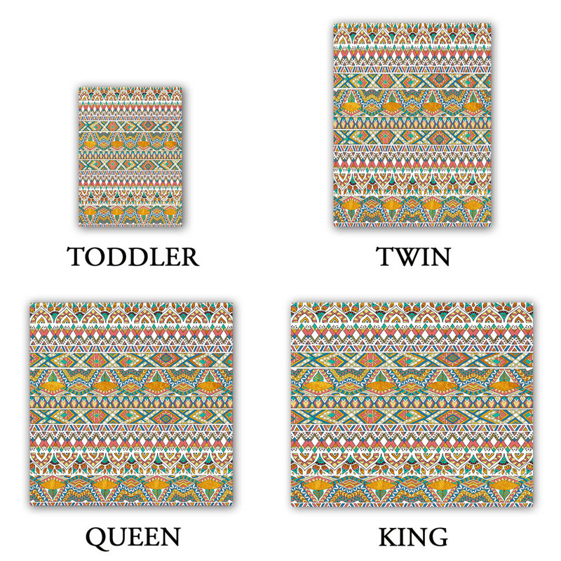 World Menagerie Turberville Pom Graphic Design Egyptian Tribals Microfiber Duvet Covers Wayfair
