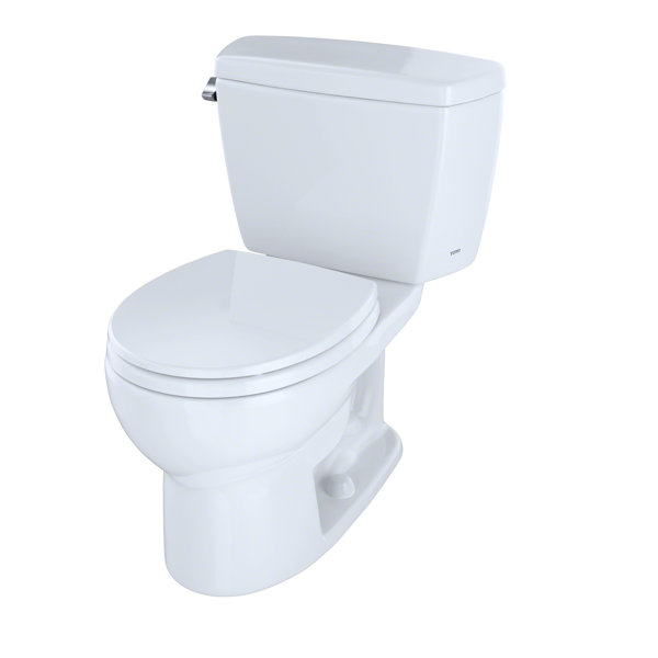 Toto Eco Drake® Two-Piece Round 1.28 GPF Toilet With ...