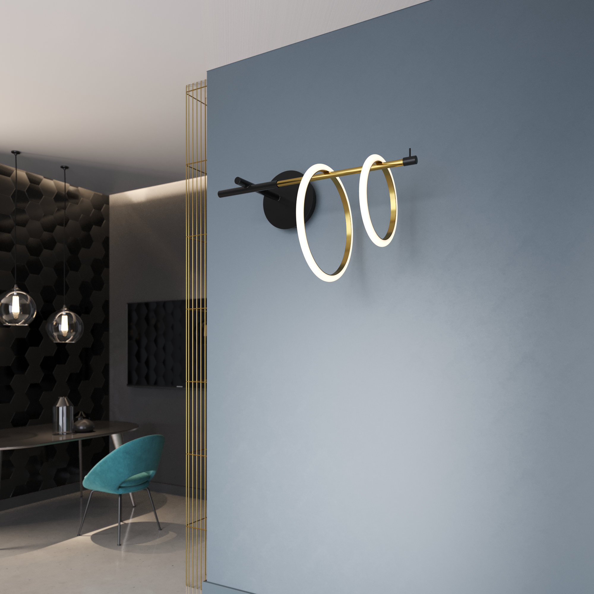 Everly Quinn Lottie 1 Light Led Armed Sconce Reviews Wayfair