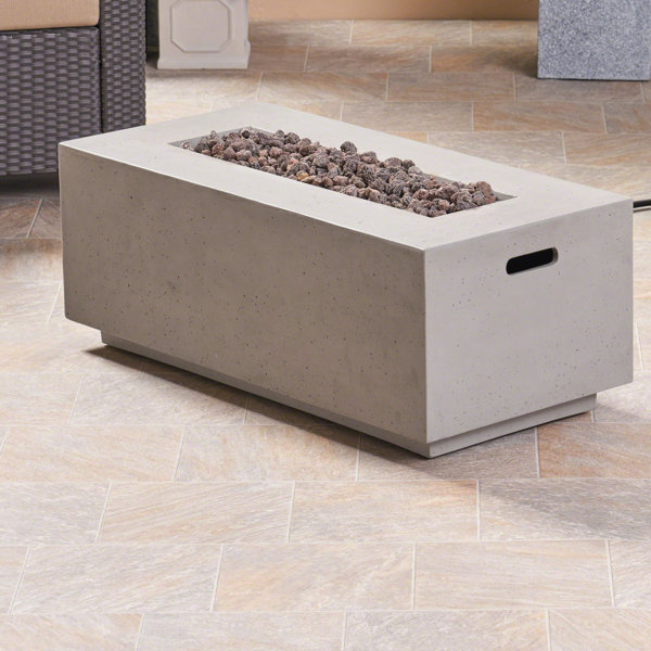 Latitude Run Caelan Outdoor Mgo Concrete Propane Gas Fire Pit Table Reviews Wayfair