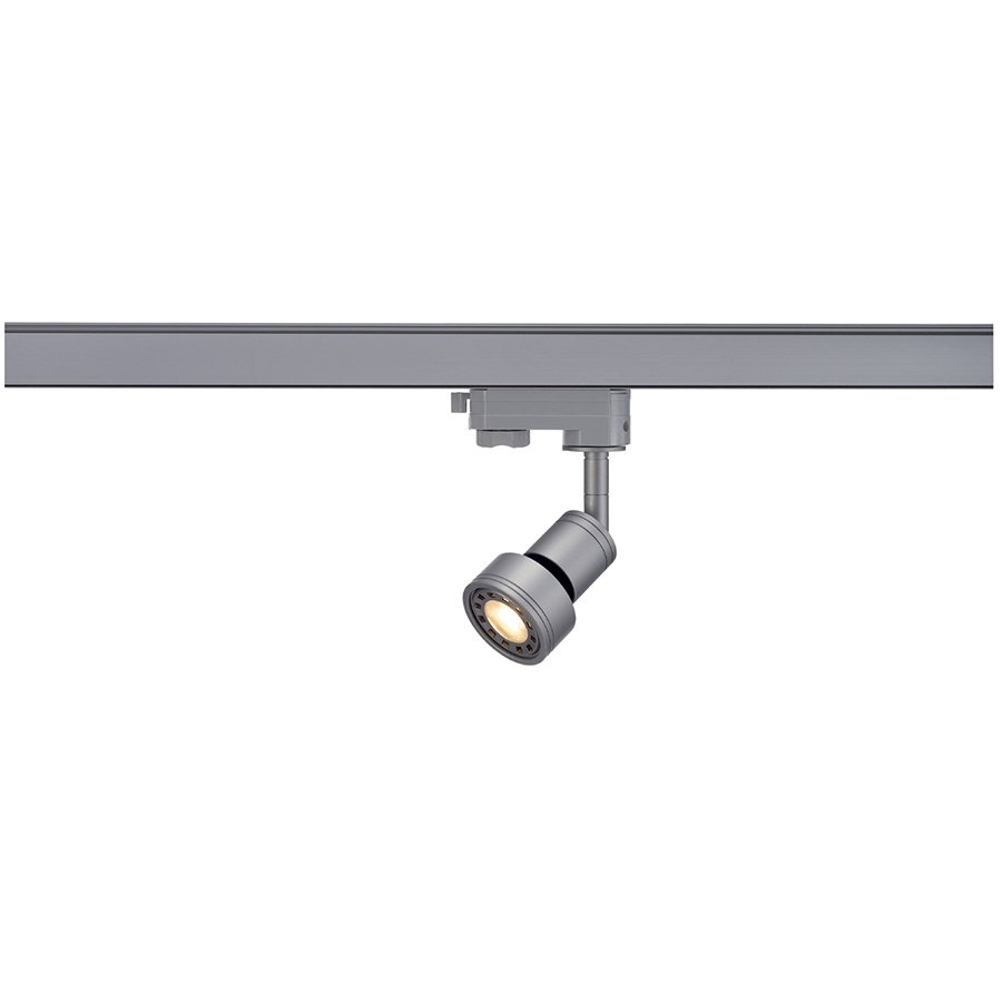 SLV Leuchten & Lampen SLV No. 153564 PURI Lampenkopf silbergrau GU10 max. 50W inklusive 3Phasen-Adapter