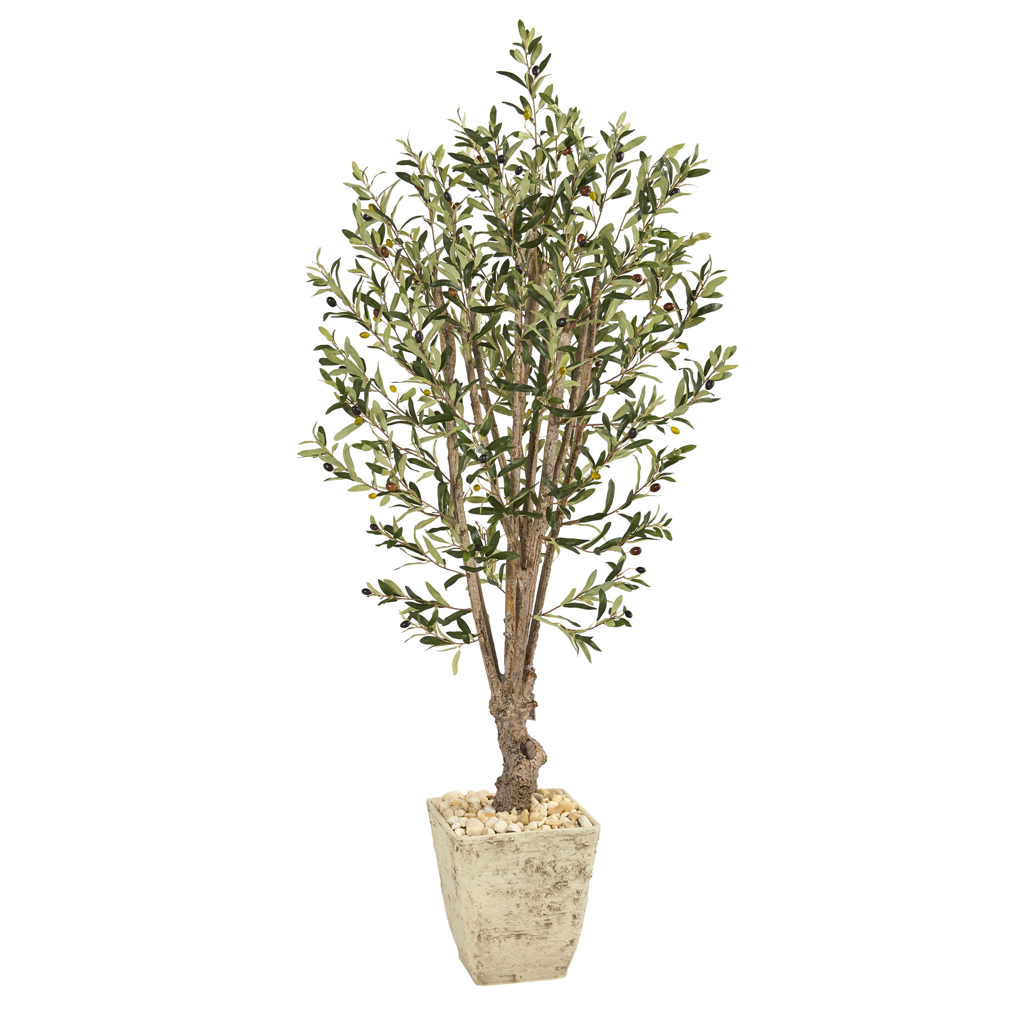 Primrue 60'' Faux Olive Tree in Planter Wayfair