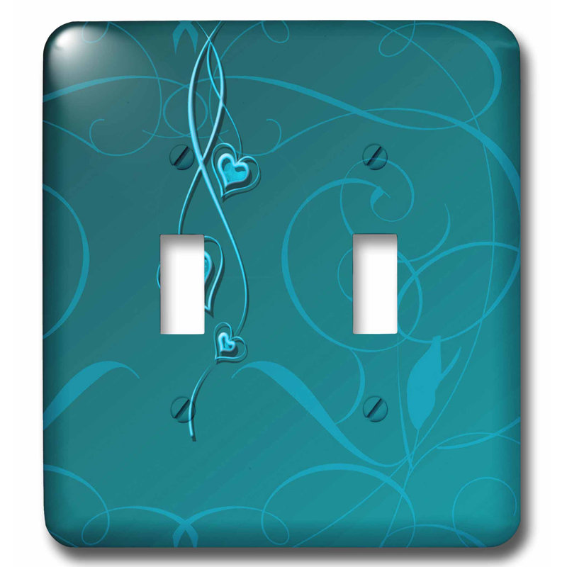 3drose Elegant Dangling Hearts On Vine Design 2 Gang Toggle Light Switch Wall Plate Wayfair