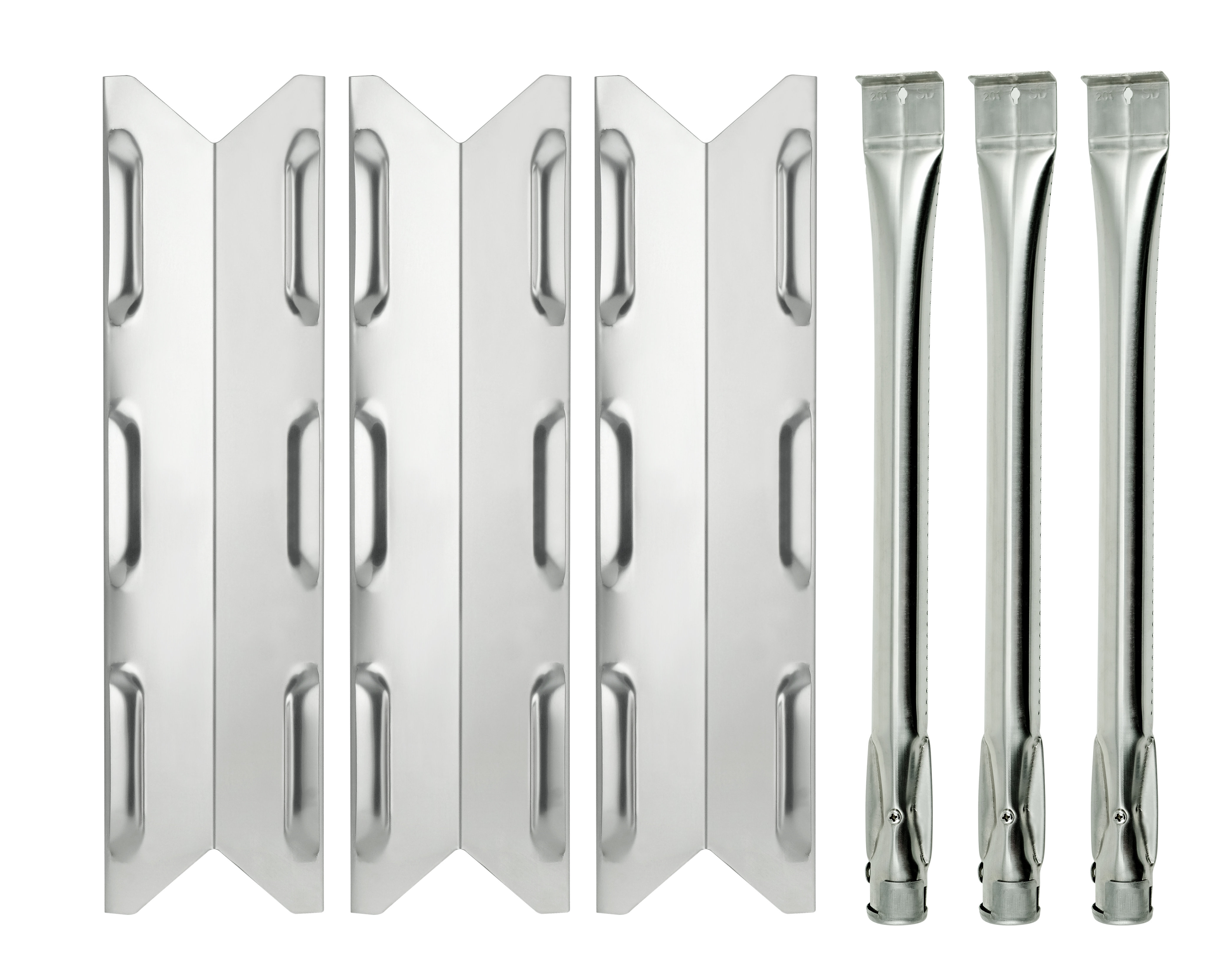 Permasteel 3 Burner SS Grill Part Package (Burners and Flame Tamers