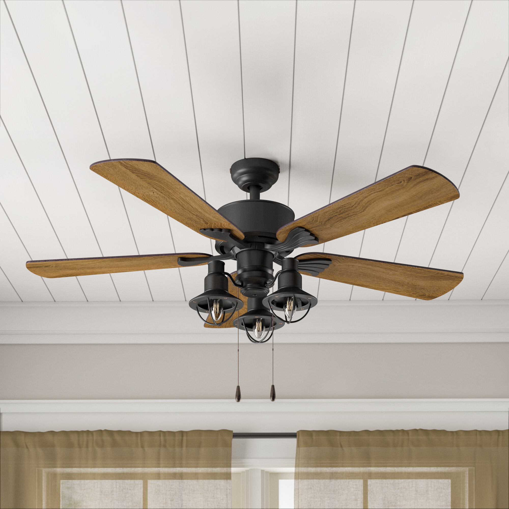 Breakwater Bay 52 Champlain 5 Blade Standard Ceiling Fan With Light Kit Included Reviews Wayfair