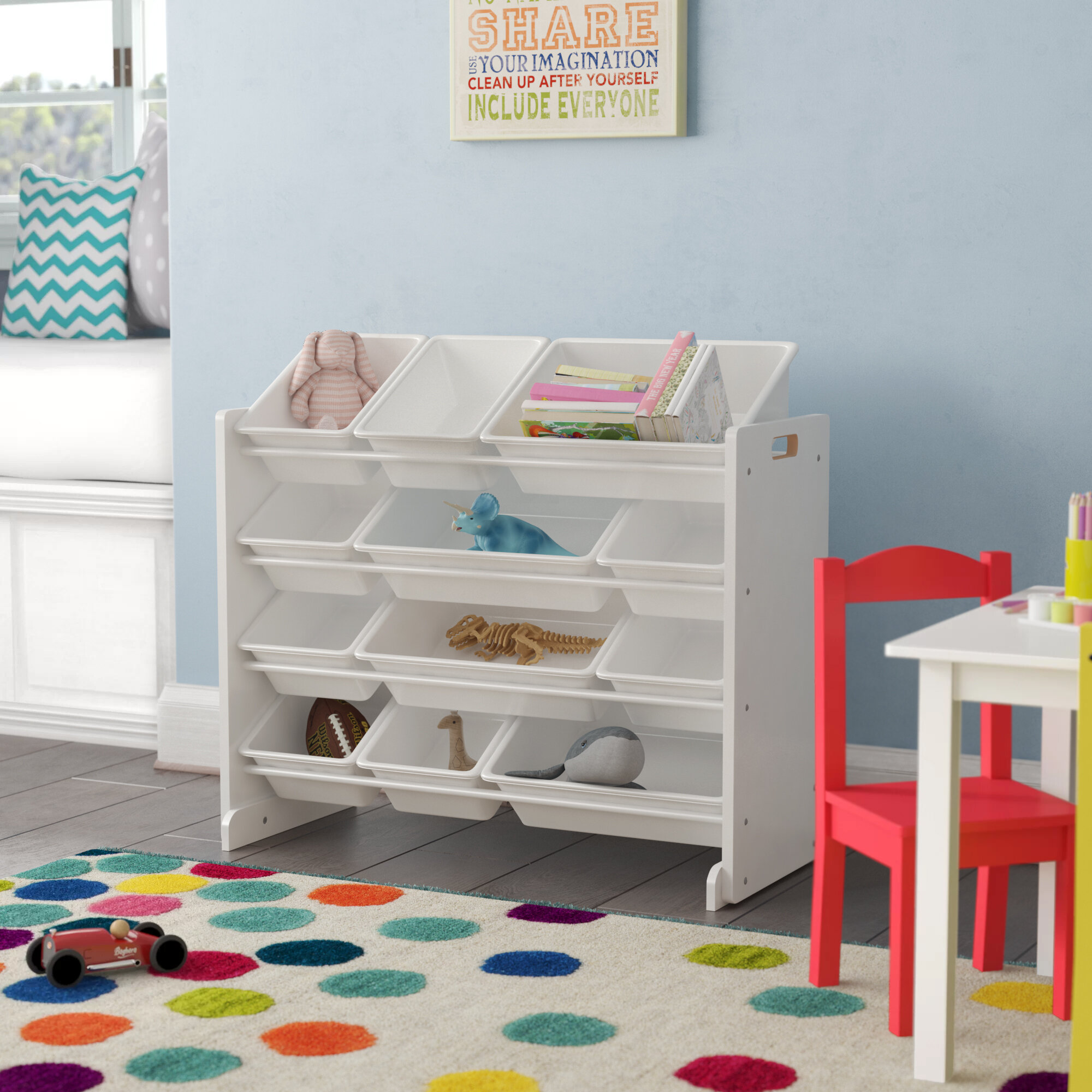 changing table toy storage