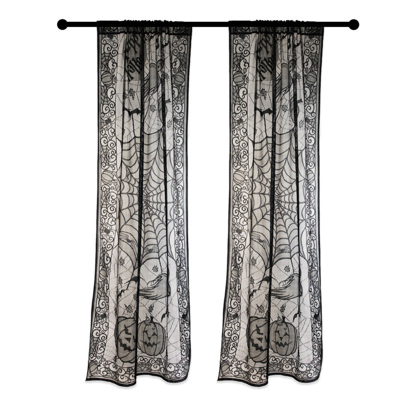 The Holiday Aisle Happy Halloween Lace Panel Door Mural Wayfair