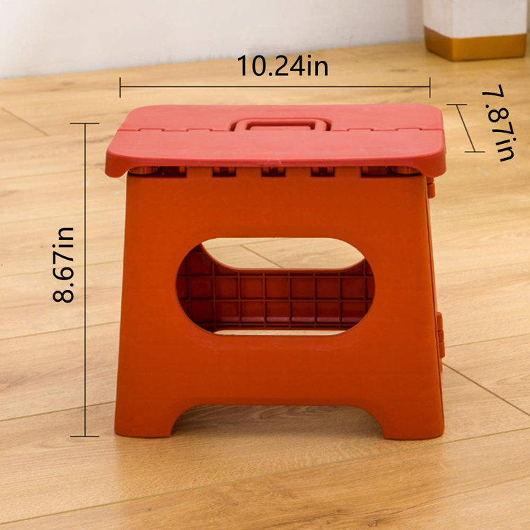 Upgrade Version Kids' Step Stools,Folding Step Stool With Handle,Portable  Collapsible Small Plastic Foot Stool For Kids - Use In The Kitchen,  Bathroom ...