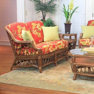 Nadine Bamboozel Plantain Loveseat by ..