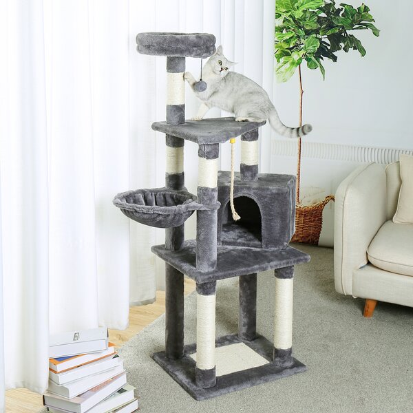 39 HQ Pictures Natural Paradise Cat Tree Spare Parts : Cat Tree Gismo Cat Scratching Post Cat House Cat Tower Black White Negro Blanco 403326
