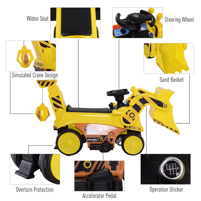 electric bulldozer ride on