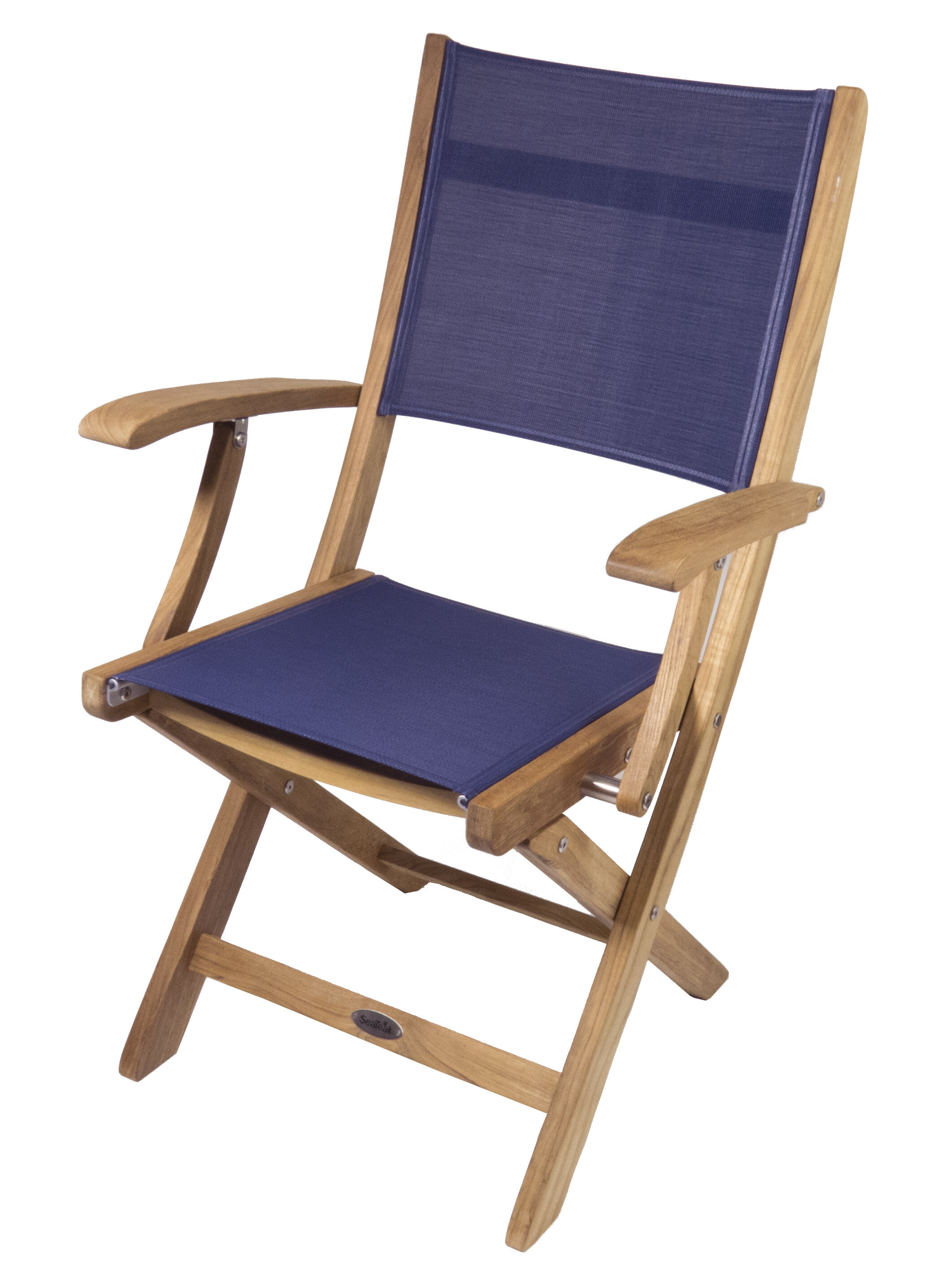 Designed for the outdoors, the teak Weatherly chair is a comfortable seat f...