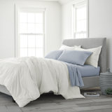 White Comforter With Blue Trim Wayfair Ca