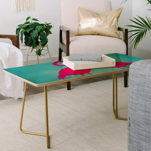 Coco De Paris Flamingo Heart Coffee Table by East Urban Home Cheap