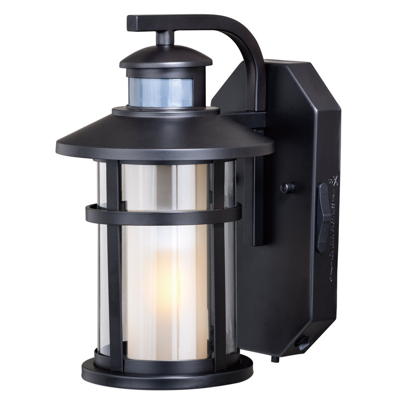 Breakwater Bay Engler Outdoor Wall Lantern With Motion Sensor Wayfair