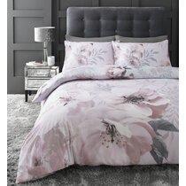 double duvet covers pink and grey