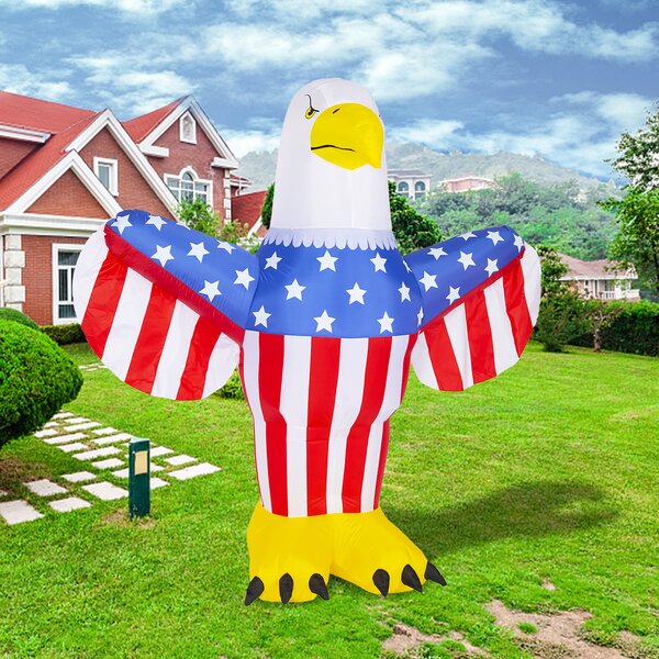 5 Foot Tall Patriotic Independence Day 4th of July Inflatable Halloween Decor 