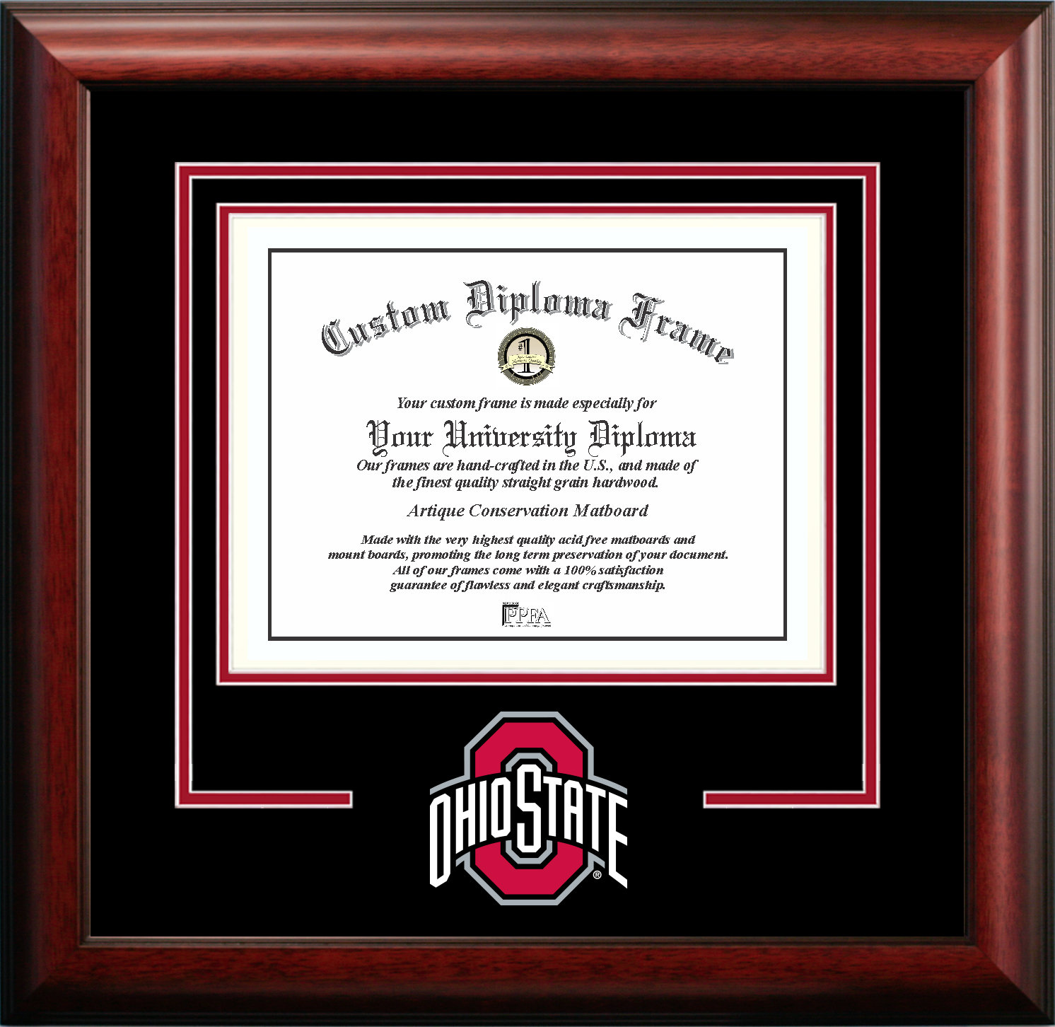 Campus Images NCAA Ohio State Buckeyes University Spirit Photo Frame Vertical