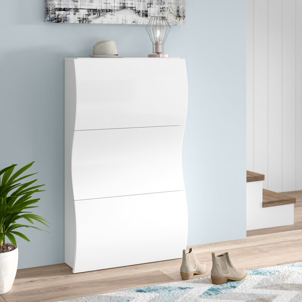 White High Gloss Shoe Storage Wayfair Co Uk